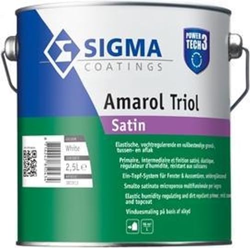 Amarol Triol SatinPower Tech3 Holzlack (5 Liter weiß) 9003 auf Bestellung gefärbt von Sigma Coatings