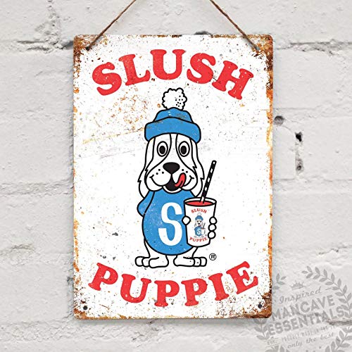 SIGNCHAT Blechschild Slush Puppie Vintage Blechschild Metallschild Wandschild Blechschild 20,3 x 30,5 cm von SIGNCHAT