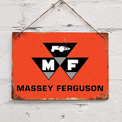 SIGNCHAT Massey Ferguson Vintage Retro Blechschild Metalldekor Metallschild Wand Metall Blechschild 20,3 x 30,5 cm von SIGNCHAT