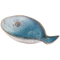 Blaue böhmische Fischschale für die Küche Blaue böhmische Fischschale für die Küche von SIGNES GRIMALT