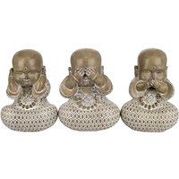 Signes Grimalt - Buddha -Figurenfiguren Buddha Abbildung 3 Einheiten Buddhas Brown 19x11x14cm 27205 - Marrón von SIGNES GRIMALT