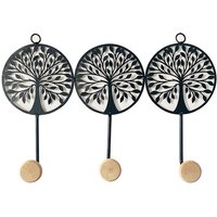 Zen Et Ethnique - Signes Grimalt Colgallaves Orano Wall Baum des Lebens 3 oder Down Persters Schwarz 24x6x39cm 28666 von ZEN ET ETHNIQUE