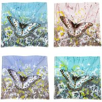 Signes Grimalt - Dekoration Dekoration Tablett Square Butterfly Plate 4U mehrfarbige Tabletts 15x15x3cm 29703 - Multicolor von SIGNES GRIMALT