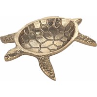 Signes Grimalt - Dekoration Dekoration Tablett Vaciabolsillos Turtle Turtle Gold Tabletts 15x17x3cm 28434 - Dorado von SIGNES GRIMALT