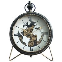 Dekorationsschule Uhr mit Mechanismus Black Dumsa Uhren 8x24x30cm 26830 - Negro - Signes Grimalt von SIGNES GRIMALT