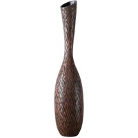 Signes Grimalt - Dekorationsvase Dekorative Vase Brown Tabletts 18x18x84cm 27089 - Marrón von SIGNES GRIMALT