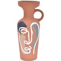 Signes Grimalt - Dekorationsvase Dekorative Vase -Vasen und brauner Halter 12x13x30cm 29974 - Marrón von SIGNES GRIMALT