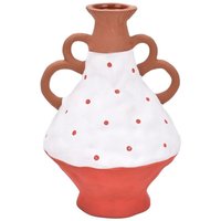 Dekorationsvase Dekorative Vase -Vasen und brauner Halter 14x14x20cm 29980 - Marrón - Signes Grimalt von SIGNES GRIMALT