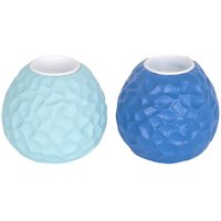 Dekorative Kerzenhalter aus Metall und Harz, 2er-Set, ideal, um in jedem Raum eine gemütliche Atmosphäre zu schaffen von SIGNES GRIMALT