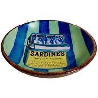 Dekorative Schale aus Holz und Harz mit Sardinenmotiv – Ideal für Küche und Zuhause – Maritimer Stil Dekorative Schale aus Holz und Harz mit Sardinenmotiv – Ideal für Küche und Zuhause – Maritimer Stil von SIGNES GRIMALT