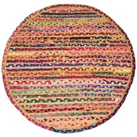 Dekorativer runder Teppich für Eingangsbereich und Wohnzimmer, modernes Design, rutschfest, ideal für Zuhause, 90 cm, strapazierfähiger Stoff Dekorativer runder Teppich für Eingangsbereich und Wohnzimmer, modernes Design, rutschfest, ideal für Zuhause, 90 cm, strapazierfähiger Stoff von SIGNES GRIMALT