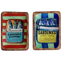 Dekoratives maritimes Küchentablett – 2er-Set aus Holz und Harz – Ideal für die Inneneinrichtung Dekoratives maritimes Küchentablett – 2er-Set aus Holz und Harz – Ideal für die Inneneinrichtung von SIGNES GRIMALT