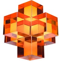 Signes Grimalt - Figure Crystal Miniatures Orange Schreibtisch Abbildung - 9x9x9cm - Naranja von SIGNES GRIMALT