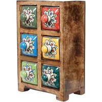 Gewürzregal, 6 Schubladen, Boxen und Schmuckkästchen, braun, rechteckig – 23 x 15 x 11 cm - Signes Grimalt Gewürzregal, 6 Schubladen, Boxen und Schmuckkästchen, braun, rechteckig – 23 x 15 x 11 cm - Signes Grimalt von SIGNES GRIMALT