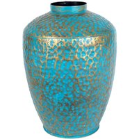 Große ethnische goldene Vase für Heimdekoration und Geschenke von SIGNES GRIMALT