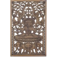 Holz Holzplattenwand Buddha Wandwand Braune Holzplatten 70x1x45cm 26918 - Marrón - Signes Grimalt von SIGNES GRIMALT