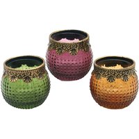 Signes Grimalt - Kerzenhalter 3U Grüne Vasen und Kerzenhalter - 6x7x7cm - Verde von SIGNES GRIMALT