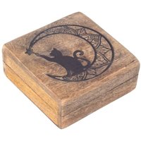 Kleine Katzen-Dekobox für Zuhause, Organizer aus Holz, Deko-Accessoire, Ethno-Stil, originelles Geschenk Kleine Katzen-Dekobox für Zuhause, Organizer aus Holz, Deko-Accessoire, Ethno-Stil, originelles Geschenk von SIGNES GRIMALT