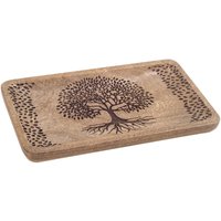 Signes Grimalt - Life Tree Display Tabletts Rechteckige braune Platte - 3x25x15cm von SIGNES GRIMALT