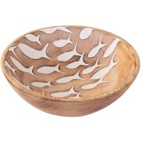Mittlere Fischschalenboxen und Tabletts Runde braune Schüssel – 7 x 20 x 20 cm - Signes Grimalt von SIGNES GRIMALT