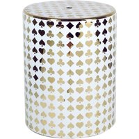 Signes Grimalt - Möbelhocker Goldhilfsmöbelhocker 33x33x43cm 16083 von SIGNES GRIMALT