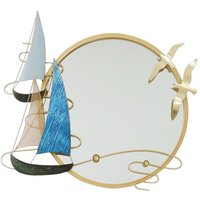 Signes Grimalt - Möbelspiegel Spiegel mit goldenen Auxiliary Furniture Segelbooten 5x80x70cm 28857 - Dorado von SIGNES GRIMALT