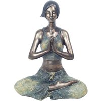Signes Grimalt - Person -Abbildungen Abbildung Yoga Bronzegrau 12x18x22Cm 17928 - Gris von SIGNES GRIMALT