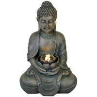 Signes Grimalt - Quellendekoration Buddha -Quelle mit grauen Fuentes 22x29x47cm 24613 - Gris von SIGNES GRIMALT