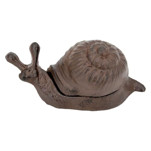 SIGNES GRIMALT Dekorative Schnecke aus Gusseisen, unveränderliche Box, für den Innen- und Außenbereich, Länge 15 cm von SIGNES GRIMALT