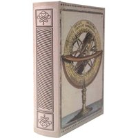 Sicherheitsbuchbox mit dekorativem Armillarsphärenschlüssel im Vintage-Stil Sicherheitsbuchbox mit dekorativem Armillarsphärenschlüssel im Vintage-Stil von SIGNES GRIMALT