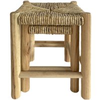 Signes Grimalt - 2er-Pack Hocker mit rustikalem und natürlichem Design für Zuhause oder Büro von SIGNES GRIMALT