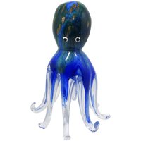 Signes Grimalt - Blauer Oktopus-Briefbeschwerer, 17 x 11 x 11 cm – elegante Glasdekoration für Büro oder Zuhause - Azul von SIGNES GRIMALT