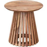 Signes Grimalt - Böhmischer Couchtisch aus braunem Akazienholz, 50 x 50 x 50 cm Signes Grimalt - Böhmischer Couchtisch aus braunem Akazienholz, 50 x 50 x 50 cm von SIGNES GRIMALT