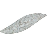 Signes Grimalt - Dekoration Dekoration Tablett Dekorative Gericht weiße Tabletts 17x61x6cm 27103 Signes Grimalt - Dekoration Dekoration Tablett Dekorative Gericht weiße Tabletts 17x61x6cm 27103 von SIGNES GRIMALT