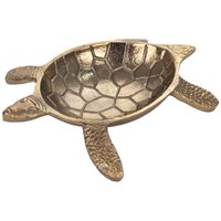 Signes Grimalt Dekoration Dekoration Tablett Vaciabolsill Turtle Milchschalen 22x25x5cm 27223 - Dorado von SIGNES GRIMALT