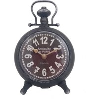 Signes Grimalt - Dekorationsschule Vintage Clock Black Dumess Uhren 26x9x17cm 26963 von SIGNES GRIMALT
