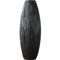 Signes Grimalt Dekorationsvase Dekorative Vase Schwarze Tabletts 13x13x35cm 27084 - Negro von SIGNES GRIMALT