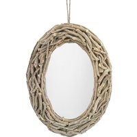 Signes Grimalt - Dekorativer Wandspiegel aus Naturholz, elegantes und funktionales Design, ideal für Wohn- und Schlafzimmer Signes Grimalt - Dekorativer Wandspiegel aus Naturholz, elegantes und funktionales Design, ideal für Wohn- und Schlafzimmer von SIGNES GRIMALT