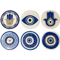 Signes Grimalt - Fatima Handuntersetzer 6 verschiedene Modelle Evil Eye Schutz Tischdekoration von SIGNES GRIMALT