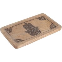 Signes Grimalt - Fatima handdekoratives Tablett aus ethnischem Holz für Zuhause und Geschenke von SIGNES GRIMALT