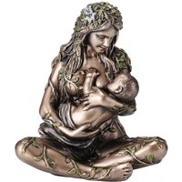 Signes Grimalt - Gaia Mutter Erde mit Baby Bronzegraue Göttinnenfigur 11x10x6cm - Gris von SIGNES GRIMALT