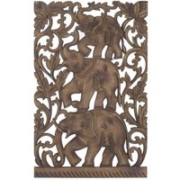 Signes Grimalt - Holz Holzplattenwand Elefantenwand schmücken braune Holzplatten 70x1x45cm 26914 von SIGNES GRIMALT