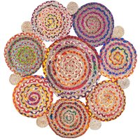 Signes Grimalt - Home Textil Input Teppich Teppich mehrfarbiger Teppich 90x90x1cm 19943 Signes Grimalt - Home Textil Input Teppich Teppich mehrfarbiger Teppich 90x90x1cm 19943 von SIGNES GRIMALT