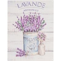 Signes Grimalt Metallplattenwand adorno Wandwandlila -Metallplatten 1x25x33cm 30293 von SIGNES GRIMALT