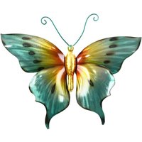 Signes Grimalt - Mittelgroße tropische Metall-Schmetterlings-Wanddekoration für Zuhause von SIGNES GRIMALT