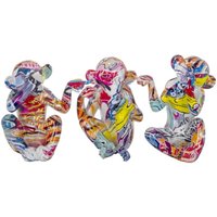 Signes Grimalt Mono -Figurenzahlen SET -Figurensatz von 3 U -Multicolor -Tieren 15x8x11CM 24160 von SIGNES GRIMALT