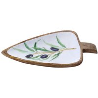 Signes Grimalt - Oliventablett aus Holz, ideal zum Servieren von Vorspeisen auf Partys und Tagungen, elegantes und funktionales Design von SIGNES GRIMALT