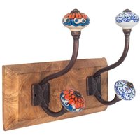 Signes Grimalt - Percha Pomos Double Percheros Brown Perchero - 19x26x10 cm von SIGNES GRIMALT