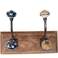 Signes Grimalt - Percha Pomos Double Percheros Brown Perchero - 19x26x10 cm von SIGNES GRIMALT