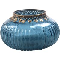 Signes Grimalt - Portavela Vasen und Halter Blue Porta - 10x17x17cm - Azul von SIGNES GRIMALT